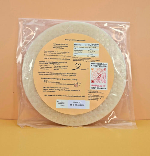 Round Baking Rice Paper (Ø 22 cm)